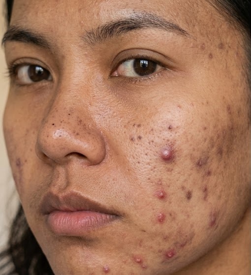 Before Anti-Acne Treatment